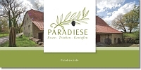 Repräsentative Paradiese.info Präsentkarte für Ihre persönlichen Geschenke